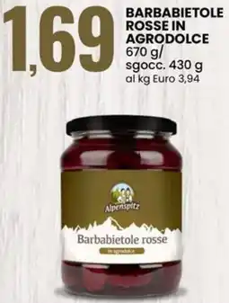 Eurospin Barbabietole rosse in agrodolce offerta