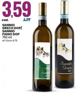 Eurospin Sannio greco dop/ sannio fiano dop offerta