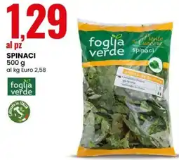 Eurospin Spinaci offerta