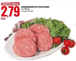 Eurospin Hamburger di tacchino offerta