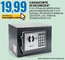 Eurospin Cassaforte di sicurezza offerta
