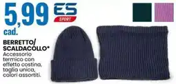 Eurospin Berretto/ scaldacollo offerta