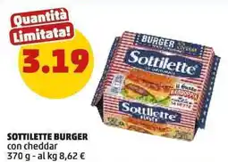 PENNY Sottilette burger con cheddar offerta