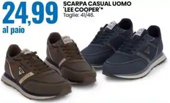 Eurospin Scarpa casual uomo 'lee cooper' offerta