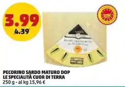 PENNY Pecorino sardo maturo dop le specialità cuor di terra offerta