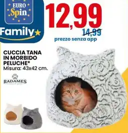 Eurospin Cuccia tana in morbido peluche offerta