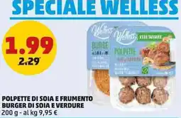 PENNY Polpette di soia e frumento burger di soia e verdure offerta