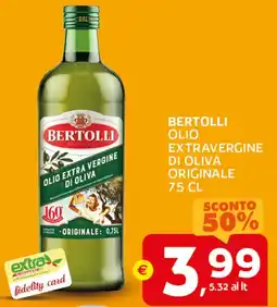 Extra Supermercati Bertolli olio extravergine di oliva originale offerta