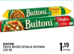 Gecop Buitoni pasta brisee/sfoglia rotonda offerta