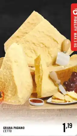 Gecop Grana padano l'etto offerta