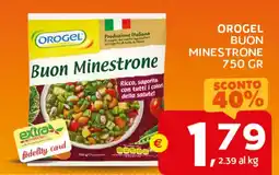 Extra Supermercati Orogel buon minestrone offerta