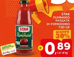 Extra Supermercati Star pummarò passata di pomodoro offerta