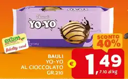 Extra Supermercati Bauli yo-yo al cioccolato offerta