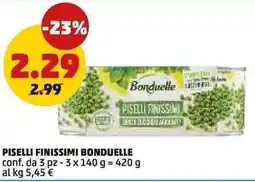 PENNY Piselli finissimi BONDUELLE conf. da 3 pz offerta