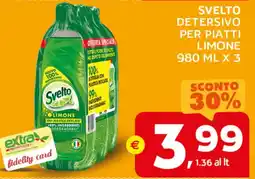 Extra Supermercati Svelto detersivo per piatti limone offerta