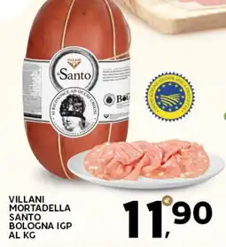 Extra Supermercati Villani mortadella santo bologna igp offerta