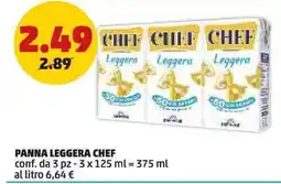 PENNY Panna leggera CHEF conf. da 3 pz offerta