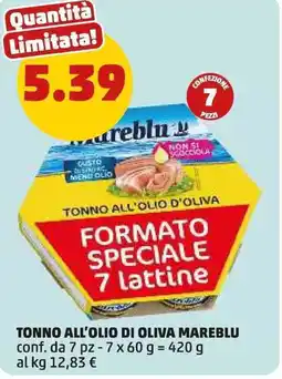 PENNY Tonno all'olio di oliva MAREBLU conf. da 7 pz offerta