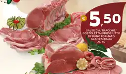Extra Supermercati Salsiccia/tracchie/ costoletta/prosciutto di suino formato gran famiglia offerta