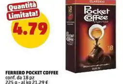 PENNY FERRERO POCKET COFFEE conf. da 18 pz offerta