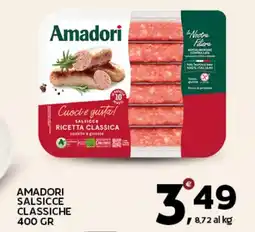 Extra Supermercati Amadori salsicce classiche offerta