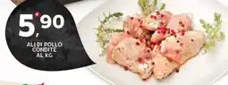 Extra Supermercati Ali di pollo condite offerta