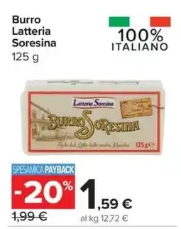 Carrefour Burro Latteria Soresina offerta