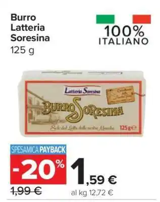 Carrefour Burro Latteria Soresina offerta