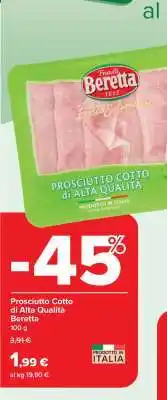 Carrefour Prosciutto Cotto di Alta Qualità Beretta offerta
