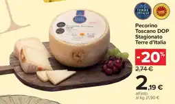Carrefour Pecorino Toscano DOP Stagionato Terre d’Italia offerta