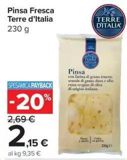 Carrefour Pinsa Fresca Terre d’Italia offerta