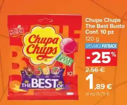 Carrefour Chupa Chups The Best Busta Conf. 10 pz offerta