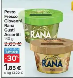 Carrefour Pesto Fresco Giovanni Rana Gusti Assortiti offerta