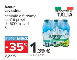 Carrefour ACQUA LEVISSIMA offerta