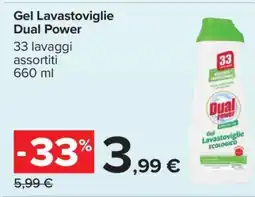 Carrefour Gel Lavastoviglie Dual Power offerta
