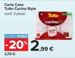 Carrefour Carta Casa Tutto Cucina Style offerta