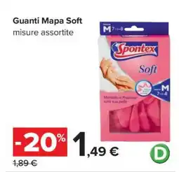 Carrefour Guanti Mapa Soft offerta