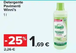 Carrefour Detergente Pavimenti Winni’s offerta