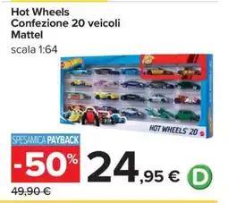Carrefour Hot Wheels Confezione 20 veicoli offerta