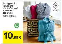 Carrefour Accappatoio in Spugna Uomo/Donna/Bambino offerta