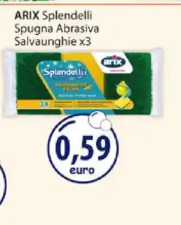 Acqua & Sapone ARIX Splendelli Spugna Abrasiva Salvaughie x3 offerta