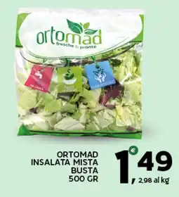 Extra Supermercati Ortomad insalata mista busta offerta