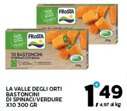 Extra Supermercati La valle degli orti bastoncini di spinaci/verdure offerta