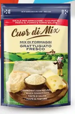 Extra Supermercati Parmareggio cuor di mix grattugiato fresco offerta
