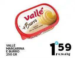 Extra Supermercati Vallè margarina e burro offerta