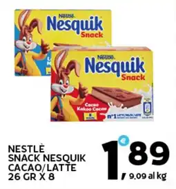 Extra Supermercati Nestlè snack nesquik cacao/latte offerta