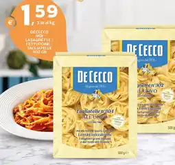 Extra Supermercati Dececco nidi lasagnette / fettuccine / tagliatelle offerta