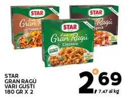 Extra Supermercati Star gran ragù offerta