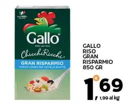 Extra Supermercati Gallo riso gran risparmio offerta