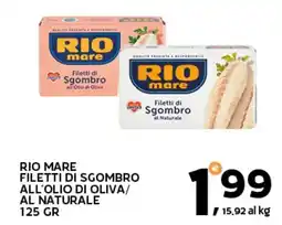 Extra Supermercati Rio mare filetti di sgombro all'olio di oliva/ al naturale offerta